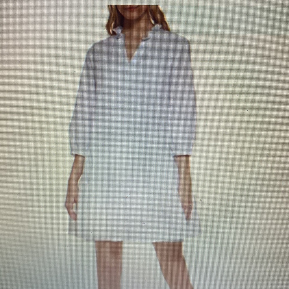 Tommy Hilfiger White Puff Sleeve Shirt Dress. Never worn with Tags